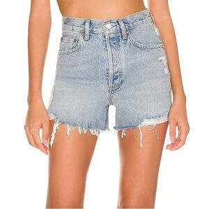 AGOLDE Dee Denim Shorts in Muse